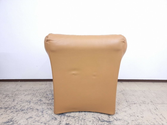 Image 1 of Cassina Tentazione armchair cognac #2 designer armchair genuine leather armchair Mario Bellini