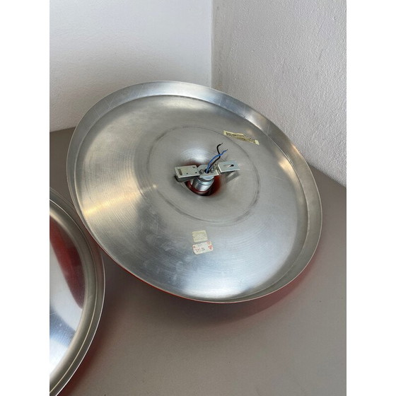 Image 1 of Pair of vintage aluminium wall lamps for Honsel Ligjhts, Germany 1970s