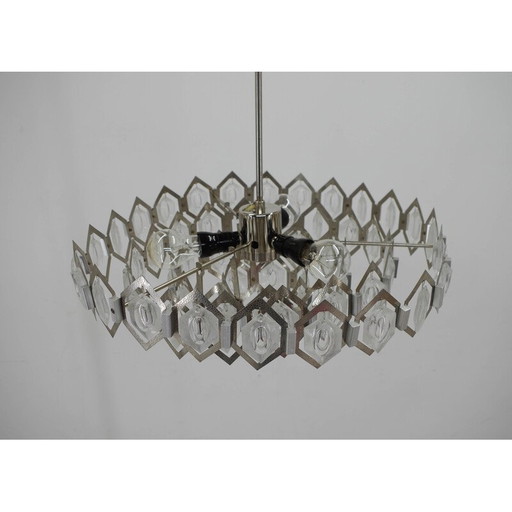 Vintage chandelier by Bejvl for Kamenicky Senov, 1960
