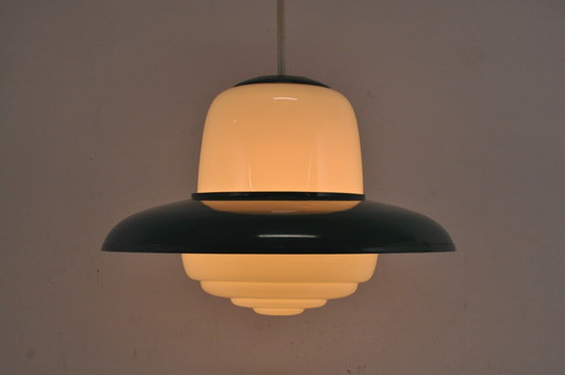 Vintage Opaline Pendant Lamp 1950s