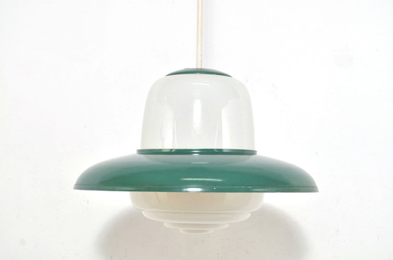 Image 1 of Vintage Opaline Pendant Lamp 1950s
