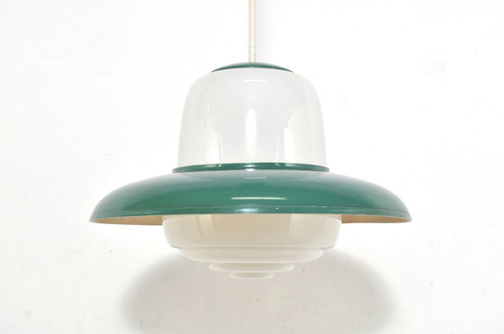 Image 1 of Vintage Opaline Pendant Lamp 1950s