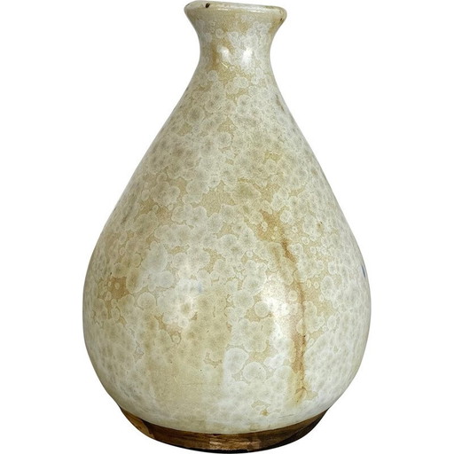 Vintage abstract ceramic pottery vase by Gerhard Liebenthron, Germany 1970s