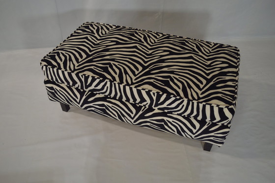 Image 1 of Zebra Footstool