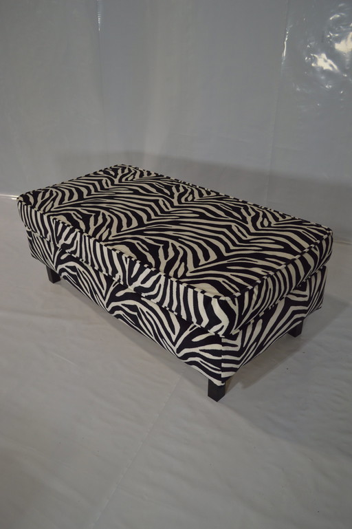 Zebra Footstool