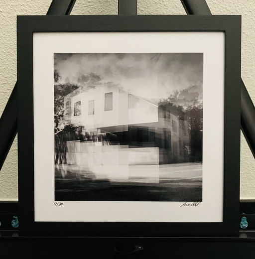 Bauhaus Dessau: Signed And Numbered Framed Architectural Photograph By Frank Machalowski.