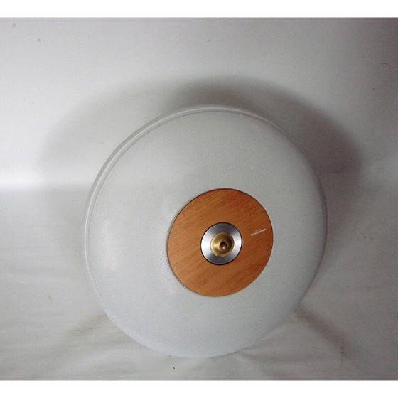 Image 1 of Lampada a sospensione vintage in metallo, legno e ottone di Atelje Lyktan AB, Svezia 1980