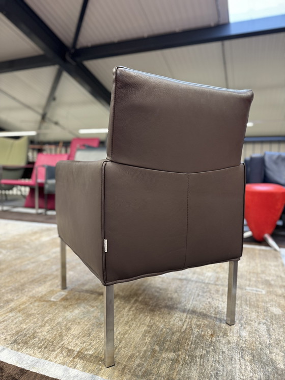 Image 1 of Poltrona Bert plantagie Brian in pelle marrone