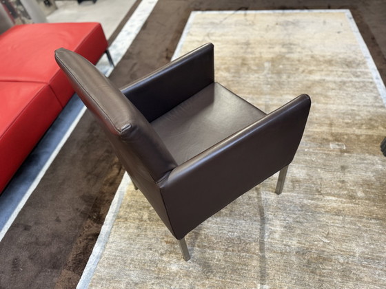 Image 1 of Poltrona Bert plantagie Brian in pelle marrone