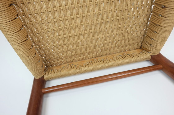 Image 1 of No. 2 Of 2 - Danish Modern Chair Model 75 Niels O. Moeller Teak Wood Seat Paper Cord Weave 1960S 