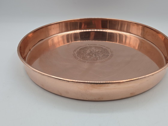 Image 1 of 2 vassoi in rame rosso vintage Amstel Beer