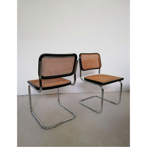 Image 1 of Sedia a sbalzo in metallo vintage, Italia anni '70