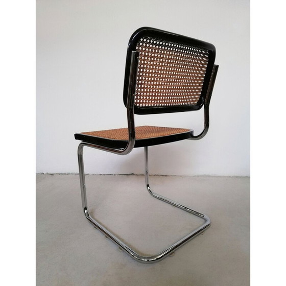 Image 1 of Sedia a sbalzo in metallo vintage, Italia anni '70