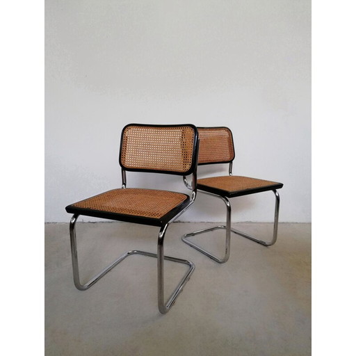 Vintage metal cantilever chair, Italy 1970s