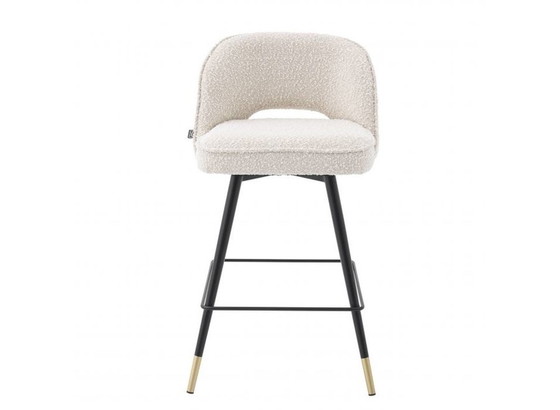 Image 1 of 4x Eichholtz Cliff bouclé Counterstool