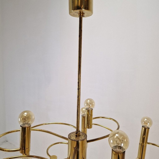 Vintage chandelier by Gaetano Sciolari, Italy 1970