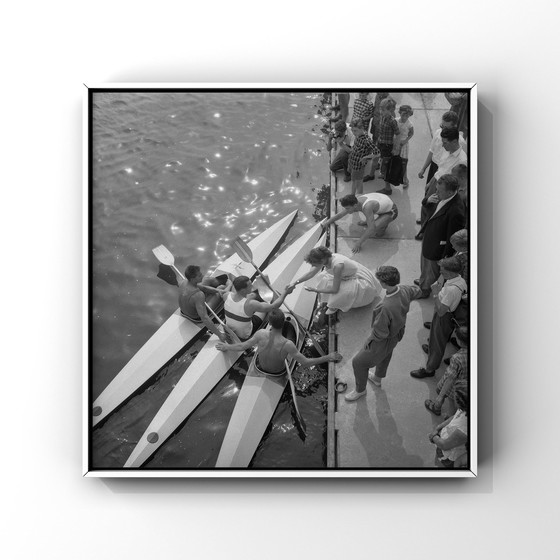 Image 1 of Canoe race on the Bosbaan 1958 silverhalide