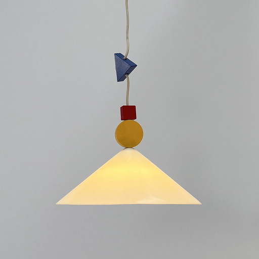 Memphis Style Pendant Lamp Model T714-G From Ikea, 1980S