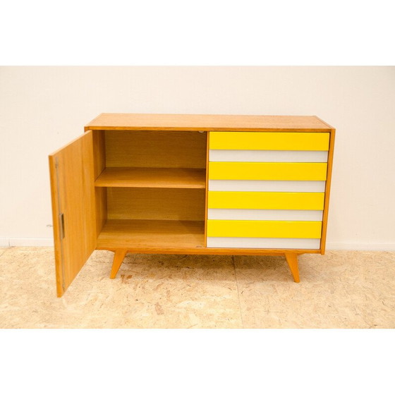 Image 1 of Cassettiera vintage modello U-458 in legno di faggio e compensato di Jiri Jiroutek per Interier Praha, Cecoslovacchia 1960
