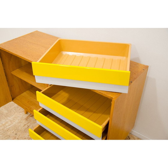 Image 1 of Cassettiera vintage modello U-458 in legno di faggio e compensato di Jiri Jiroutek per Interier Praha, Cecoslovacchia 1960