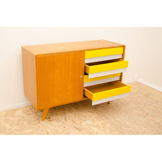Image 1 of Cassettiera vintage modello U-458 in legno di faggio e compensato di Jiri Jiroutek per Interier Praha, Cecoslovacchia 1960