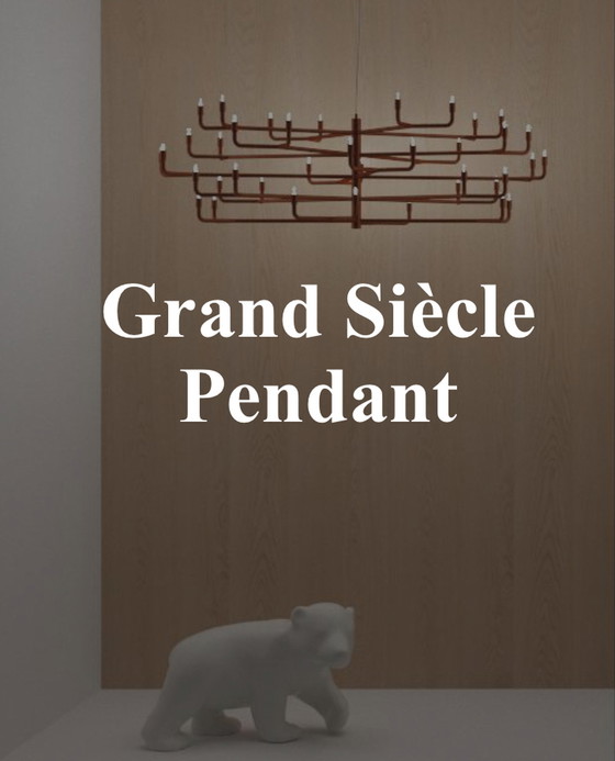 Image 1 of Axis 71 - grand siècle in copper - chandelier