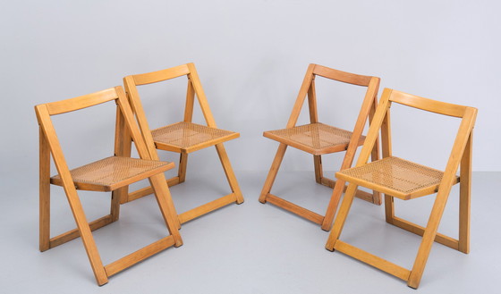 Image 1 of 4x ZMG Beechwood Folding Chair