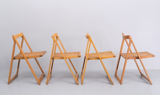 Image 1 of 4x ZMG Beechwood Folding Chair