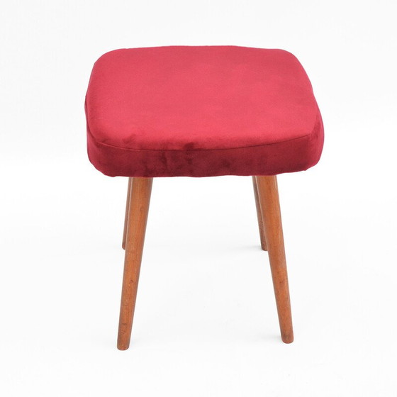 Image 1 of Vintage Stick stool by Dolnośląska Fabryka Mebli, Poland 1960s