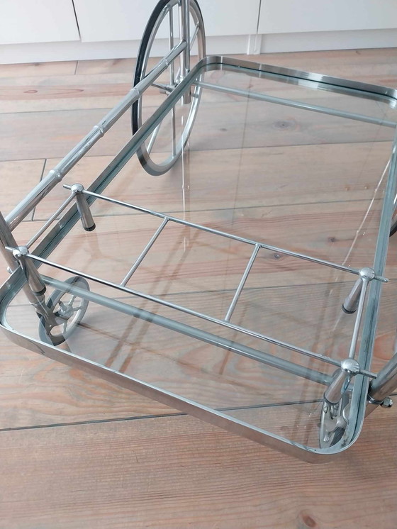 Image 1 of Maison Baguès Chrome Bar Cart