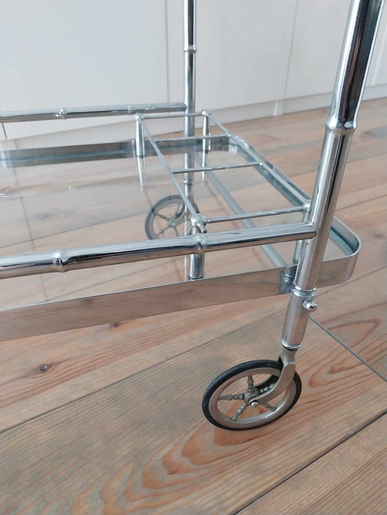 Image 1 of Maison Baguès Chrome Bar Cart