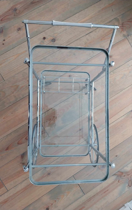 Image 1 of Maison Baguès Chrome Bar Cart