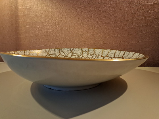 Image 1 of Dumler And Breiden Offwhite And Gold Mid - Century Scale