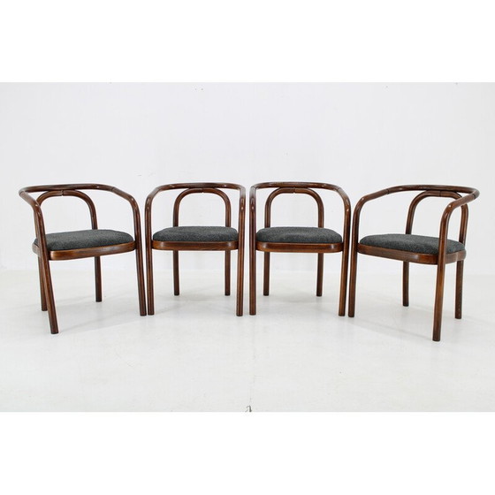 Image 1 of Set of 4 vintage dining chairs by Antonin Suman for Ton, Czechoslovakia 1970