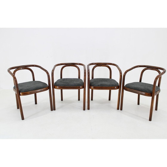 Image 1 of Set of 4 vintage dining chairs by Antonin Suman for Ton, Czechoslovakia 1970