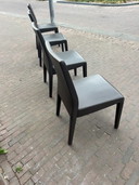 4x Rolf Benz chair - brown leather