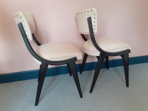 2X Mid - Century Ben Chairs Dining Chairs.