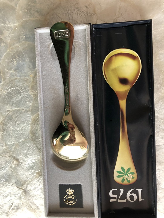 Image 1 of Georg Jensen gold-plated spoon 1975