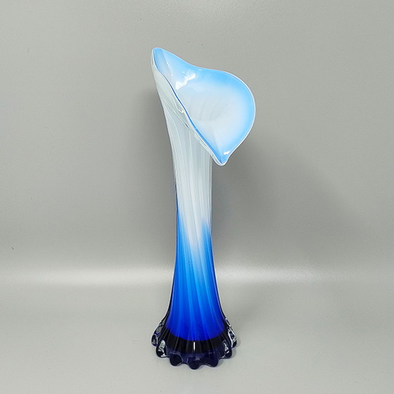 Image 1 of 1960s Astonishing Jack in the Pulpit "Calla Lily" vase in Murano Glass.