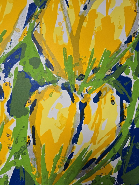 Image 1 of Ad van Hassel - Tulips Yellow