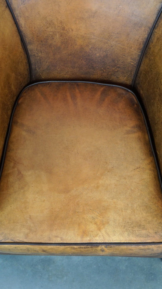 Image 1 of 2 X Sheep leather club chair