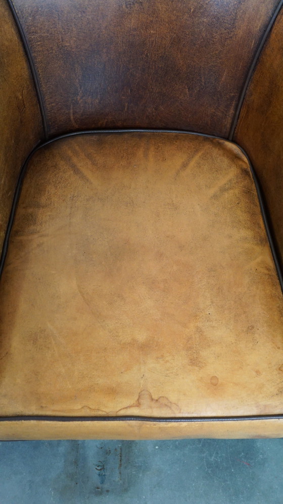 Image 1 of 2 X Sheep leather club chair