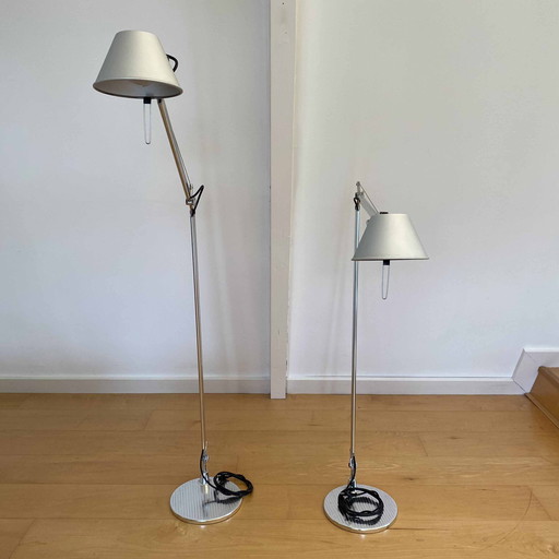 2 lampes de lecture au sol Artemide Tolomeo Lettura