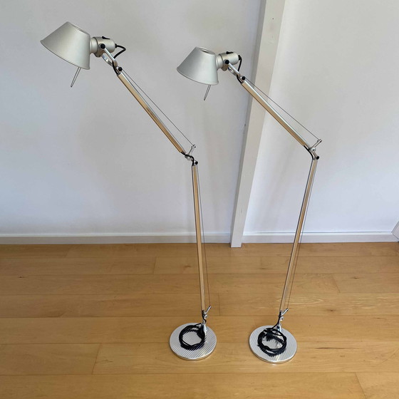 Image 1 of 2x Artemide Tolomeo Lettura floor reading lamps