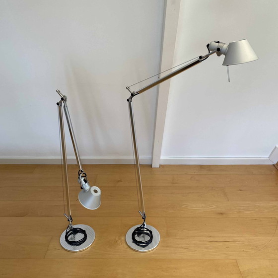 Image 1 of 2x Artemide Tolomeo Lettura floor reading lamps