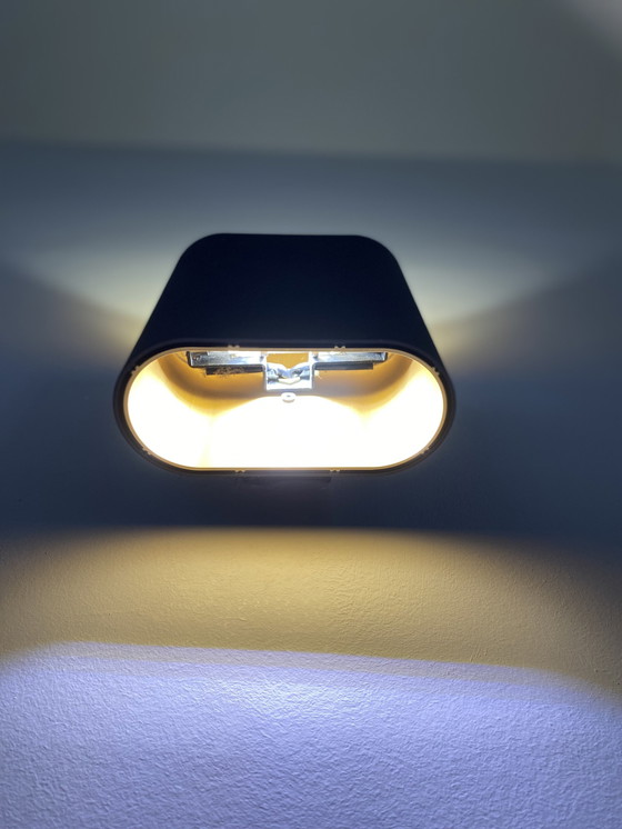 Image 1 of Modular Duell Up/Down Phase Dim Wall Light Black/Gold Original