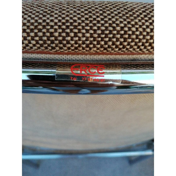 Image 1 of Set of 6 vintage Erce folding chairs in chrome metal, 1980