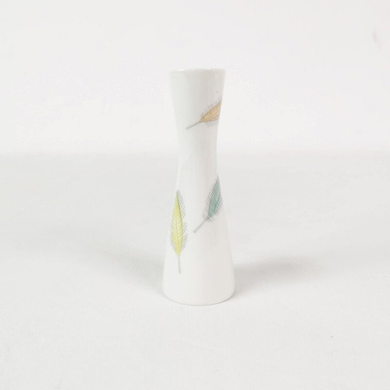 Image 1 of Vintage enameled porcelain vase for Rosenthal, Germany 1960