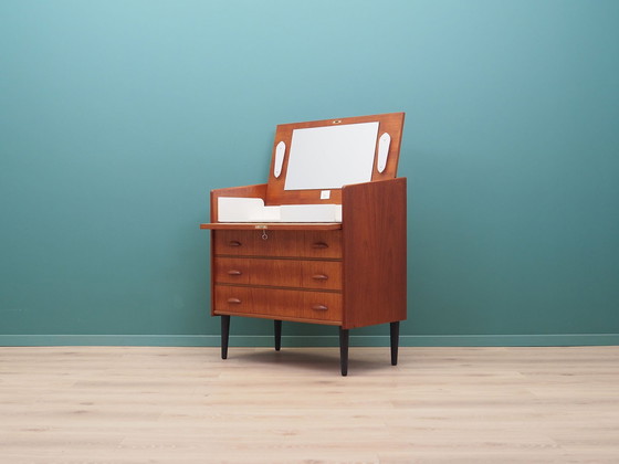 Image 1 of Teak Dressing Table, Scandinavian Design, 1960S, Manufactured By Sw Finland