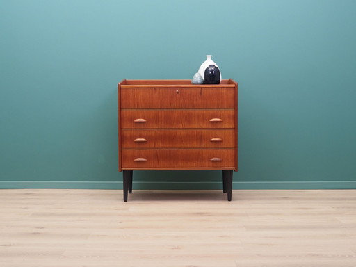 Teak Dressing Table, Scandinavian Design, 1960S, Manufactured By Sw Finland